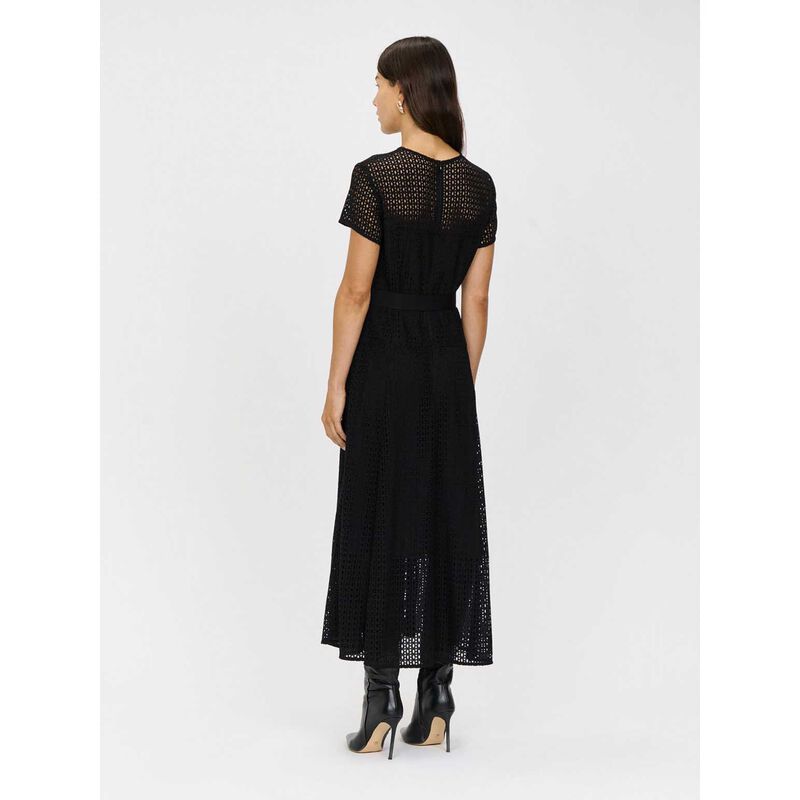Veronika Maine European Lace Belted Midi Dress image number 1